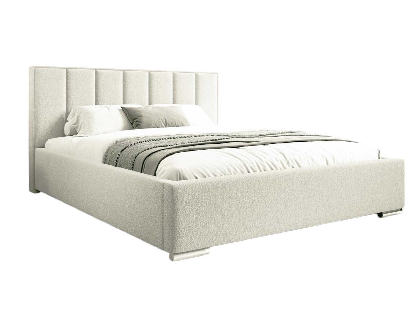 Compleo Polsterbett boucle, ohne Matratze, Doppelbett günstig online kaufen