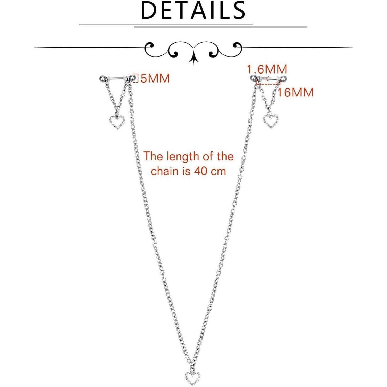 LuxusKollektion Brustwarzenpiercing Nippelring 14G Chirurgenstahl Schwarz F günstig online kaufen