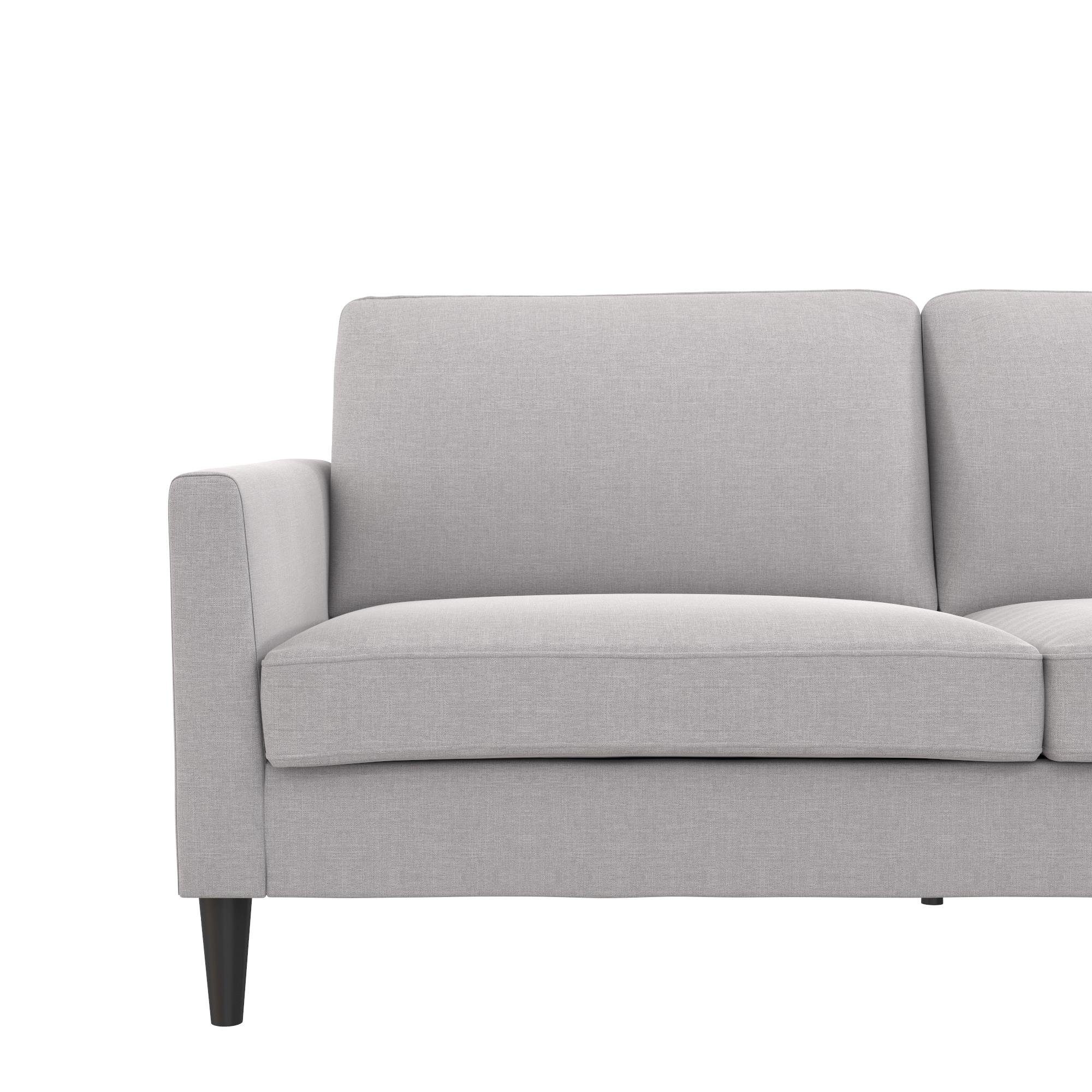 Beine, loft24 188 Couch, Massivholz hellgrau Winston, cm Länge Sofa 3-Sitzer