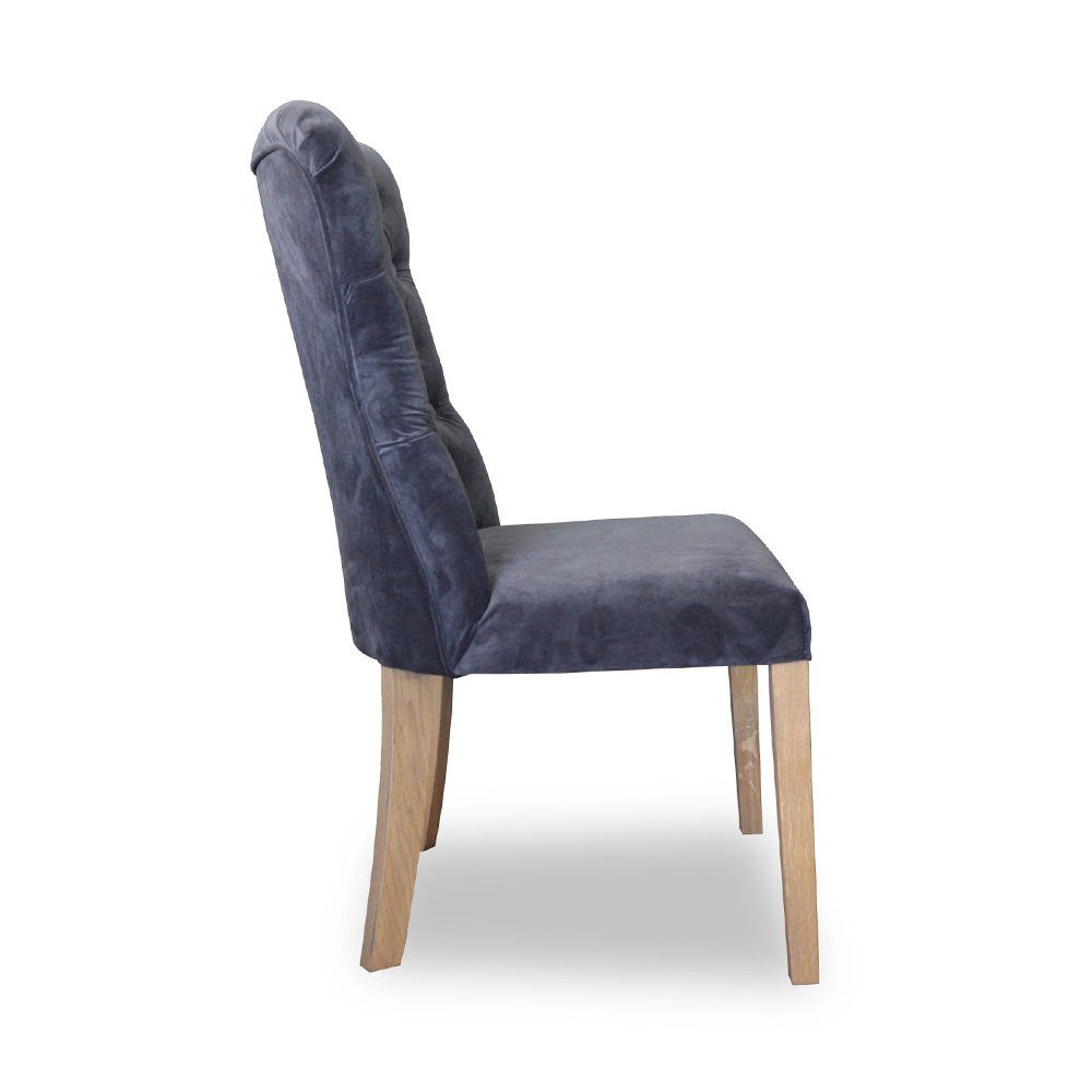 JVmoebel Stuhl, 4x Stühle Stuhl Design Chesterfield Ashley Polster Sessel Garnitur Komplett Set