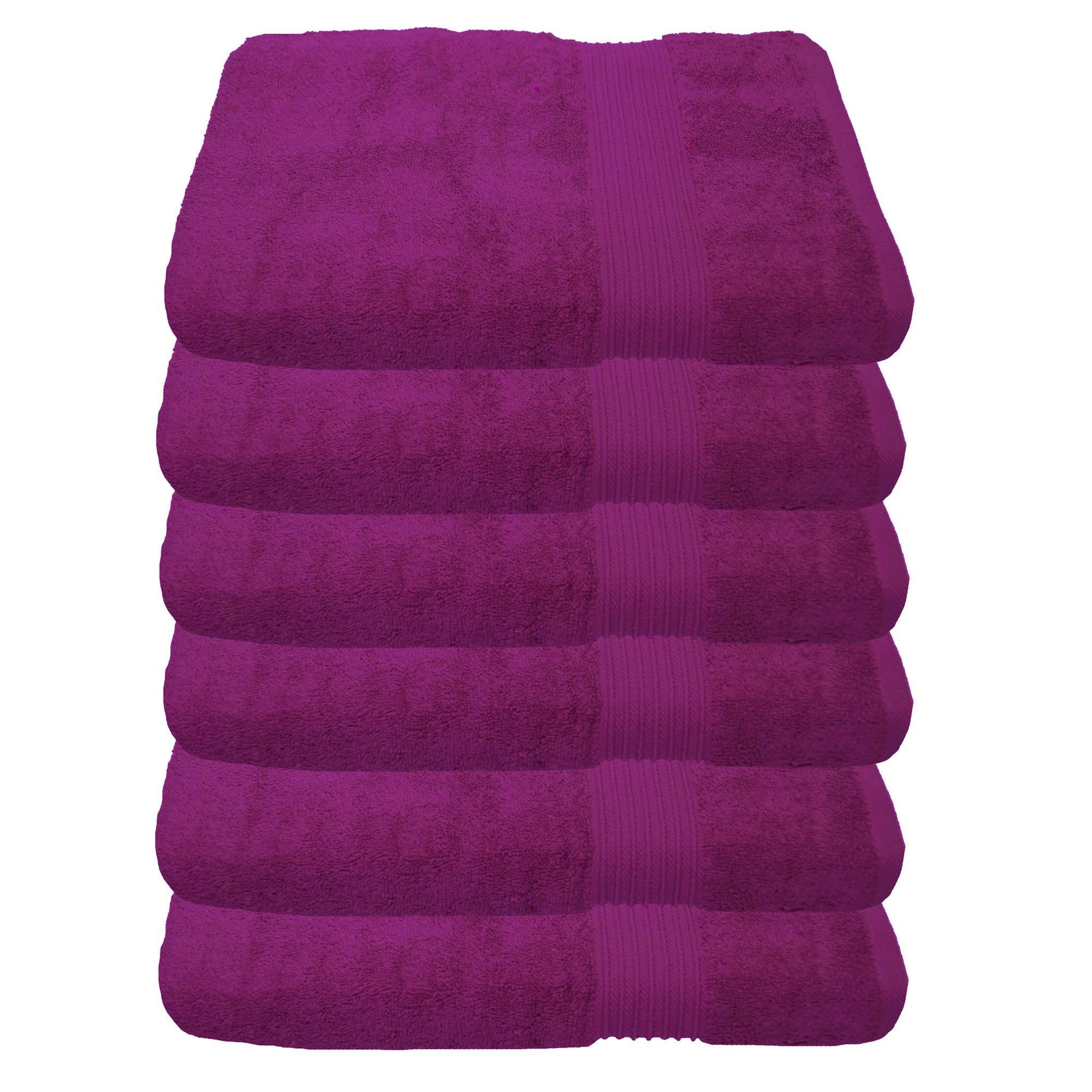 Julie Julsen Handtücher 6-Handtücher-Fuchsia-Handtuch 50 x günstig online kaufen