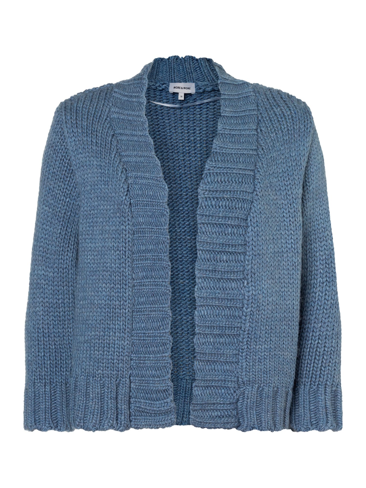 MORE&MORE Strickjacke verschlusslose Kurz-Strickjacke