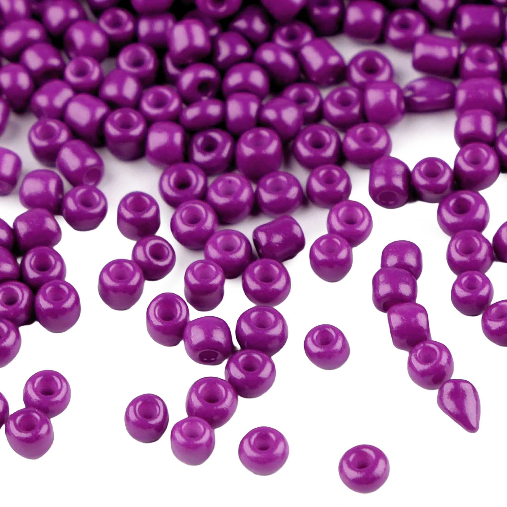 maDDma Ремесленные бусы 50g Rocailles Glasperlen 2mm Rocaillesperlen Бисер Schmuck, (50g-Abpackung 1-tlg), aubergine