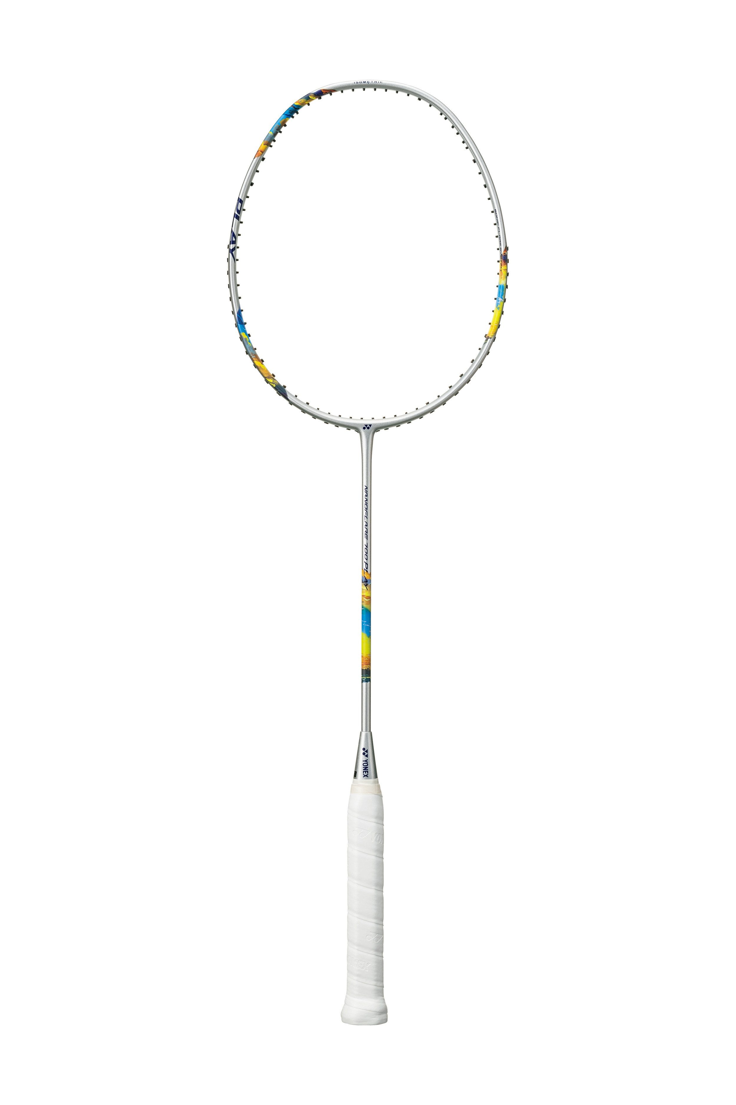 Yonex Badmintonschläger Nanoflare 700 Play (leicht grifflastig, flexibel) 2025 silber, Gewichtsklasse: 4U/G5