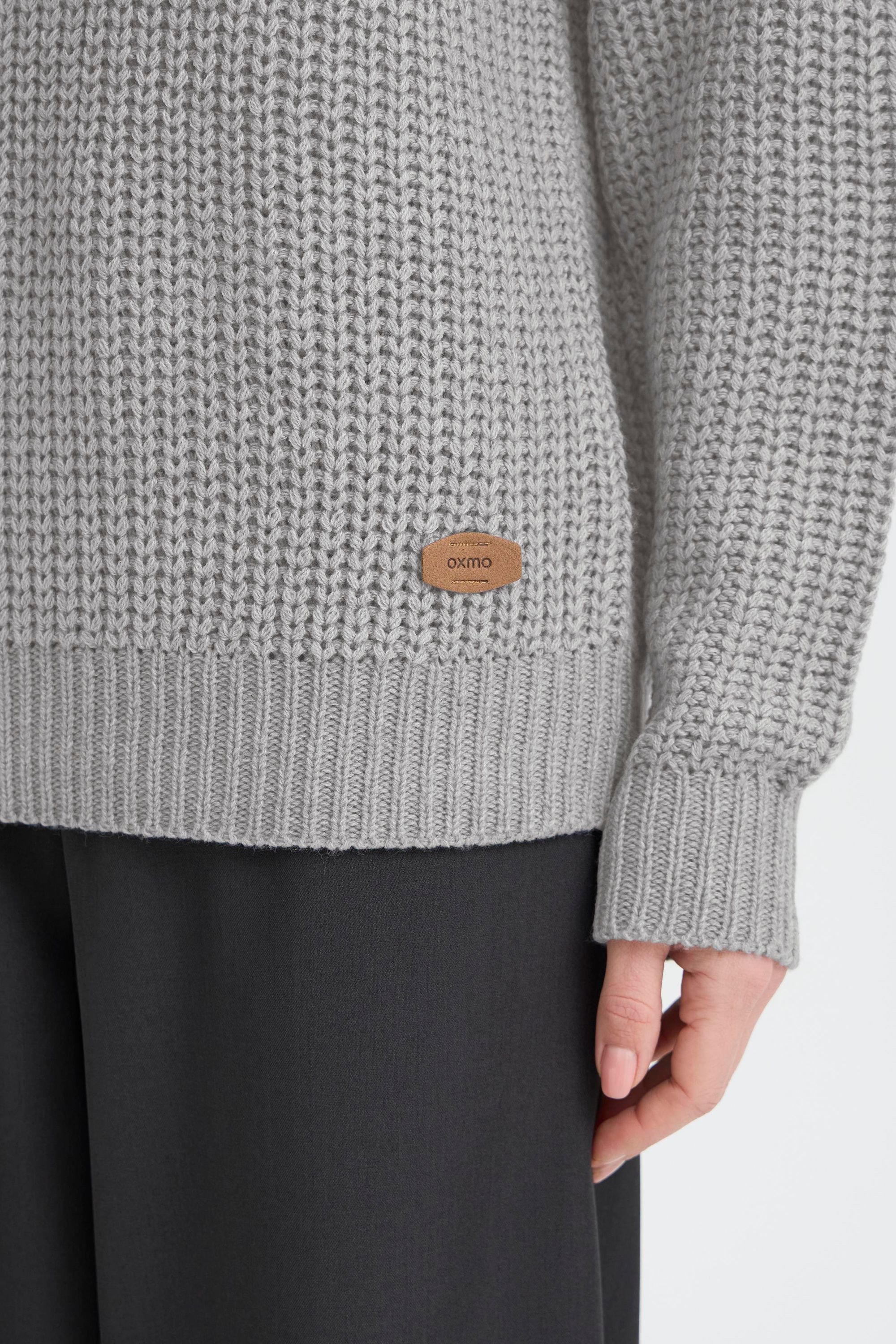 OXMO Strickpullover OXEdna Moderner Pullover mit Aufdruck