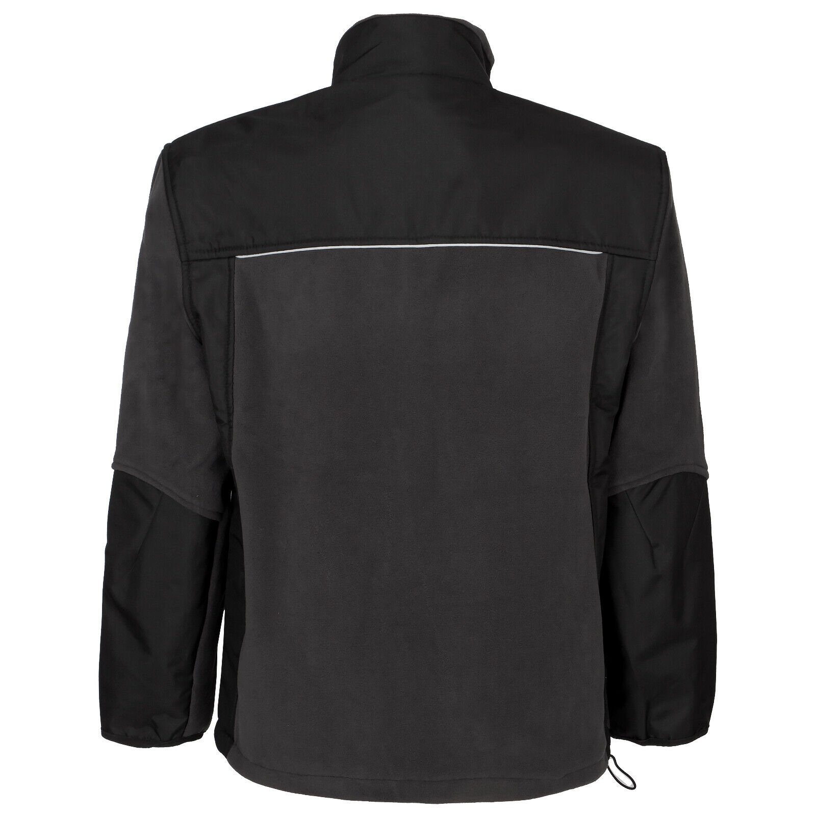 Artmas Arbeitsjacke Warme Fleecejacke Arbeitsjacke Berufsjacke Schwarz-Grau (POL-CLAS)
