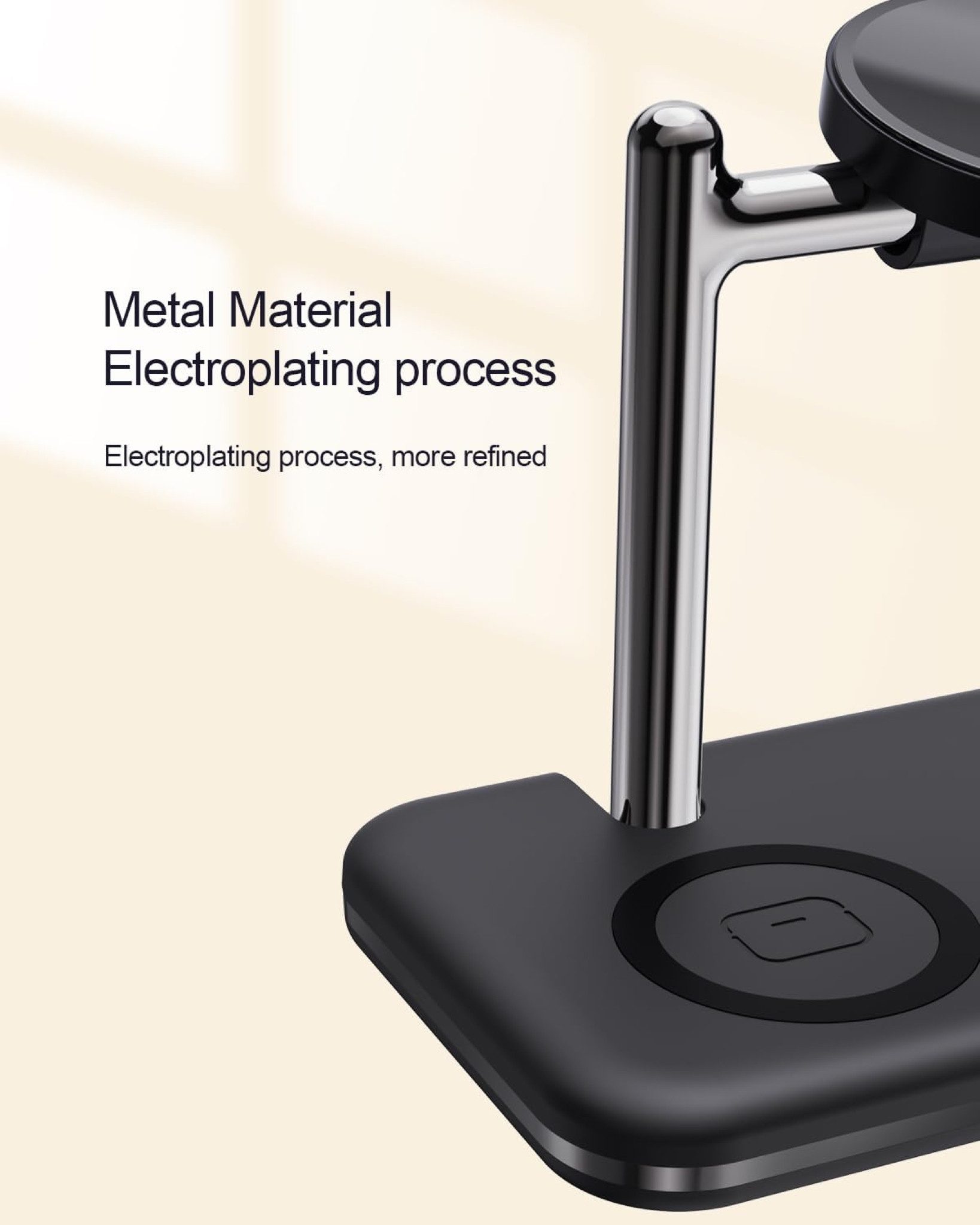 MAKAQI Ladestation Faltbar 2-in-1 Wireless Charger Samsung Watch Galaxy Buds Wireless Charger (1000,00 mA, Ladestation für Samsung Watch und Galaxy Buds, 2-in-1 – Bild 2 von 5
