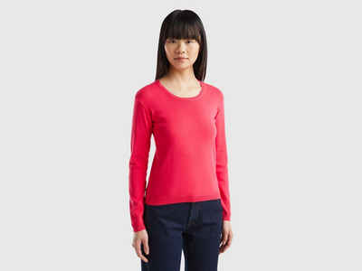 United Colors of Benetton Strickpullover mit Markenlabel