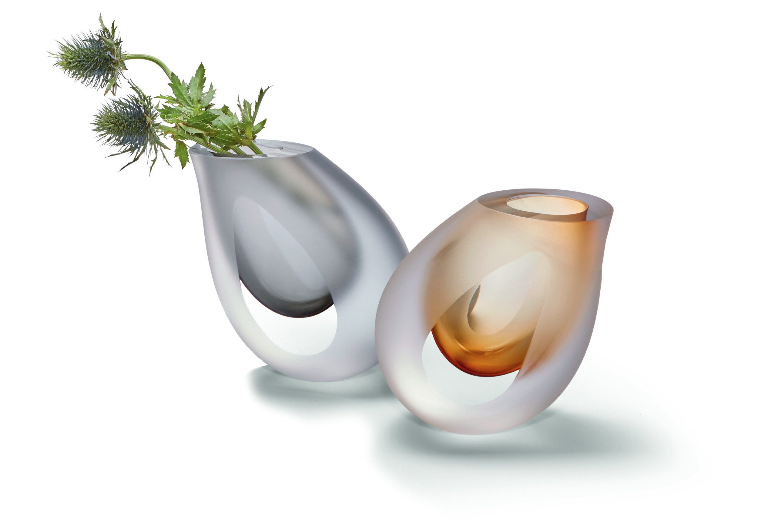 PHILIPPI Kugelvase, Glas, handpoliert