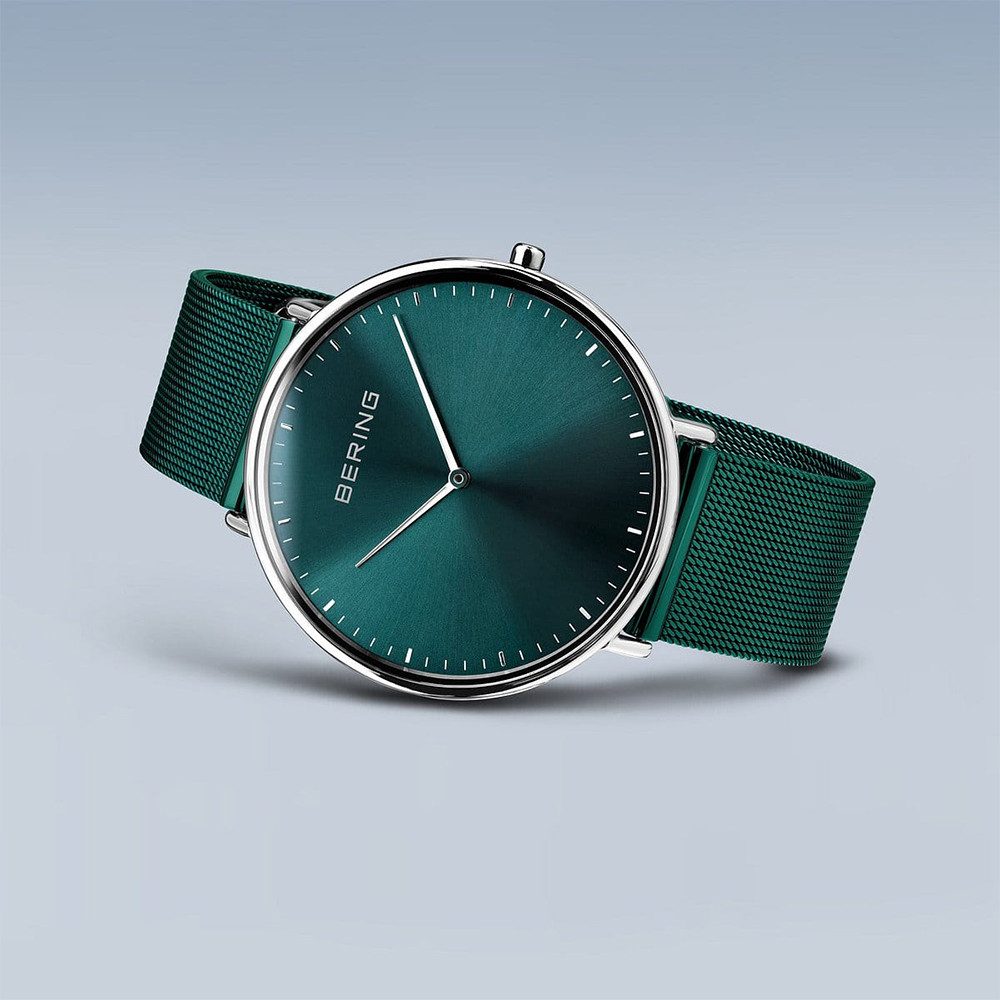 Bering Quarzuhr Bering Ultra Slim silber glänzend 15739-808 15739-808, Hochwertiges Produkt mit zeitlosem Design, sorgfältiger Verarbeitung