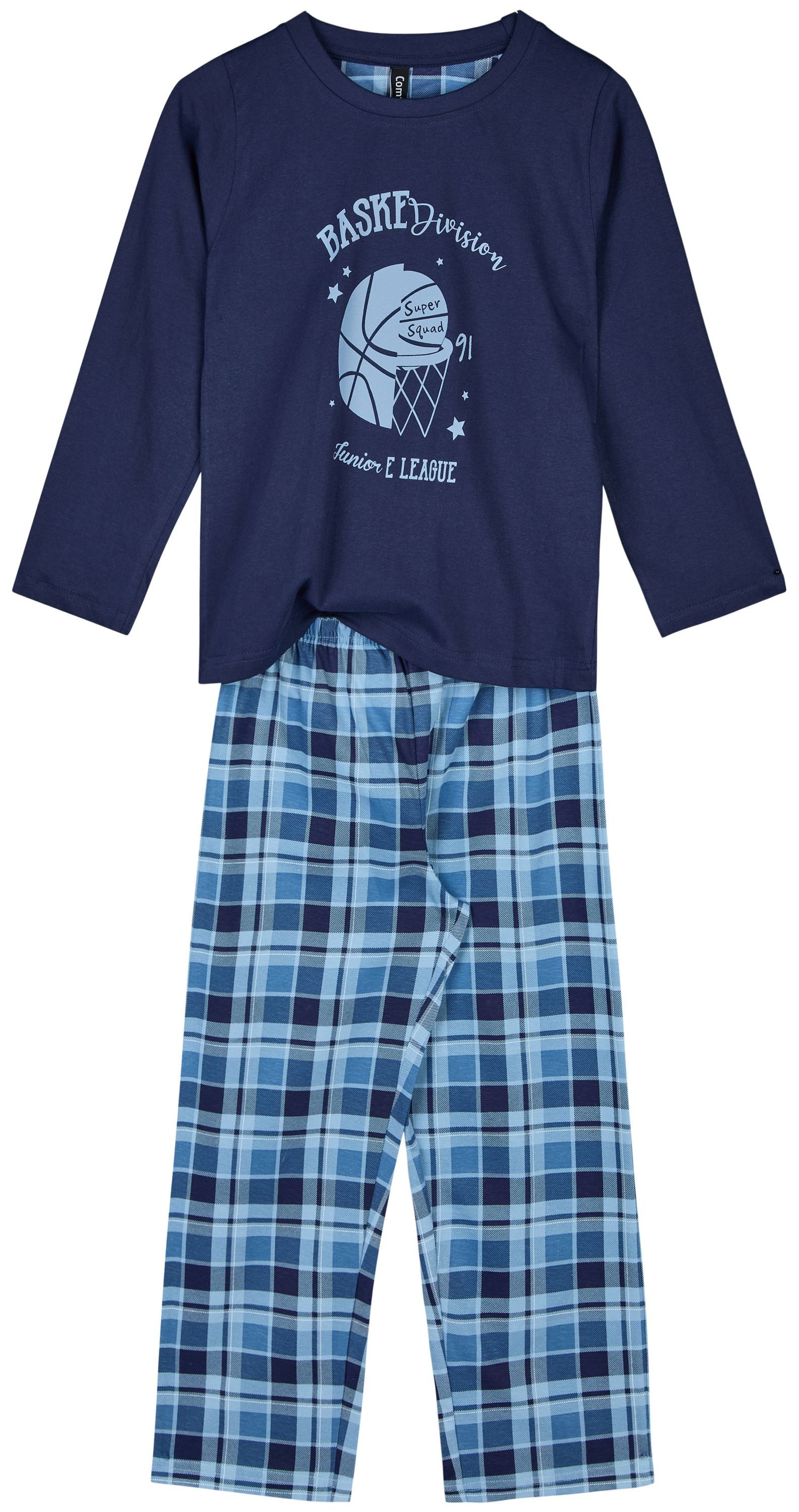 Comte Schlafanzug Iceberg Buddies (Set, 2 tlg., 2-teilig) Jungen Pyjama lang Langarm Baumwolle Winter