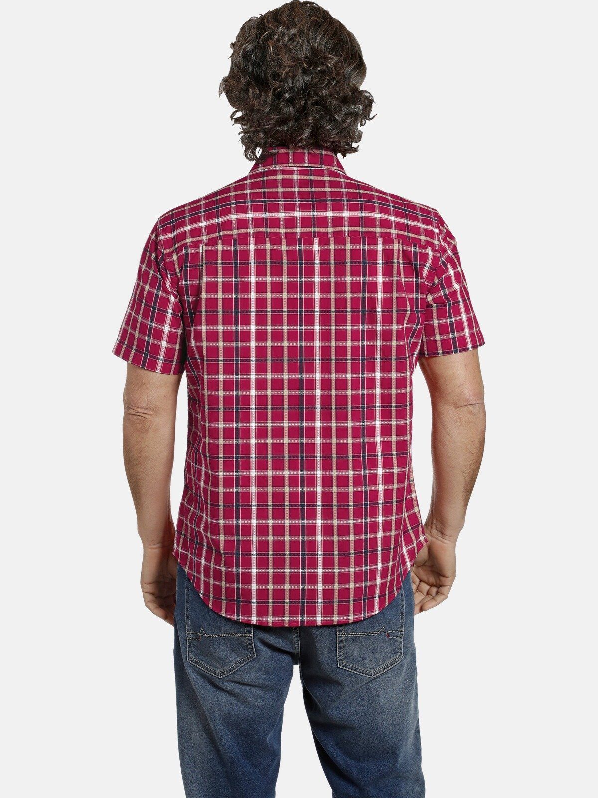 Jan Vanderstorm Kurzarmhemd FEELIKS aus luftigem Seersucker günstig online kaufen