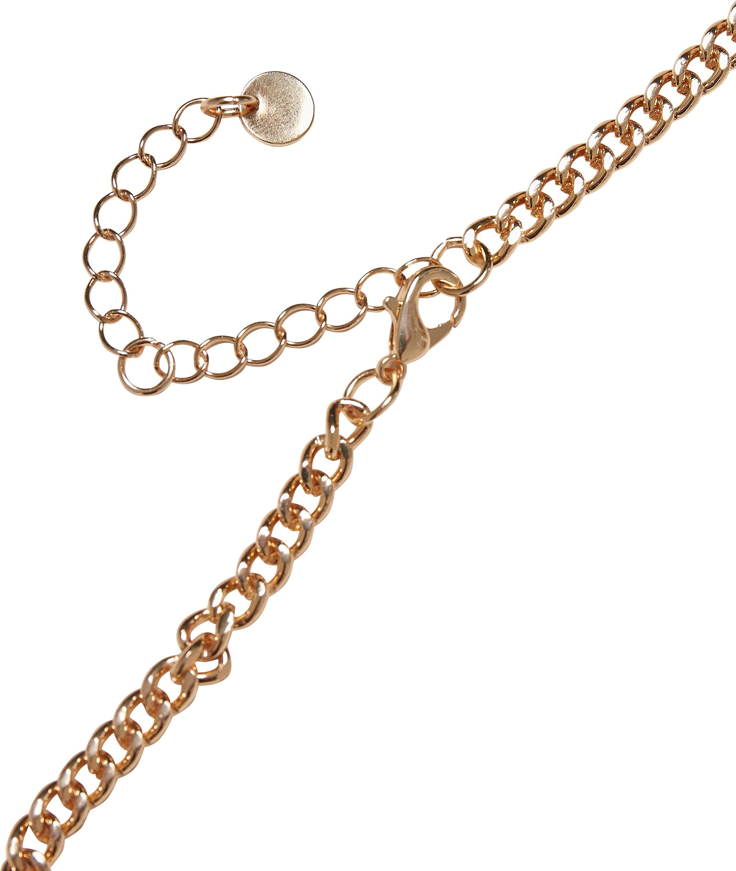 URBAN CLASSICS Edelstahlkette Accessoires Saturn Small Necklace Basic gold