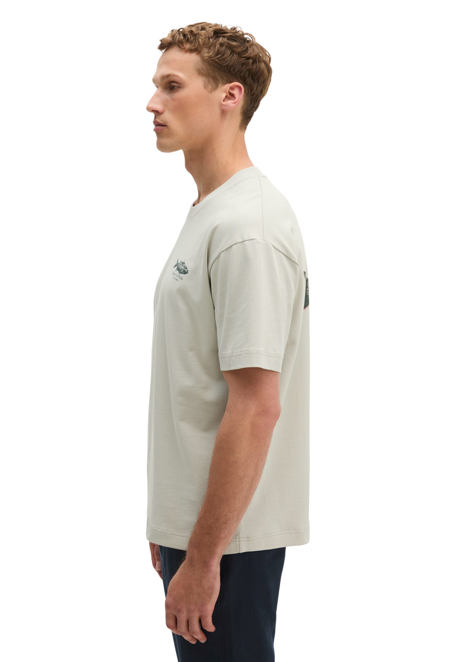 Marc O'Polo T-Shirt mit Fisch-Rückenprint