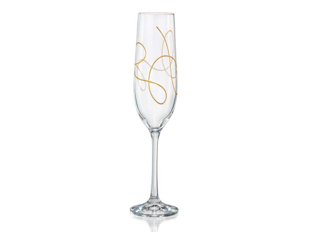 Sektglas String Gold 190 ml 2er Set
