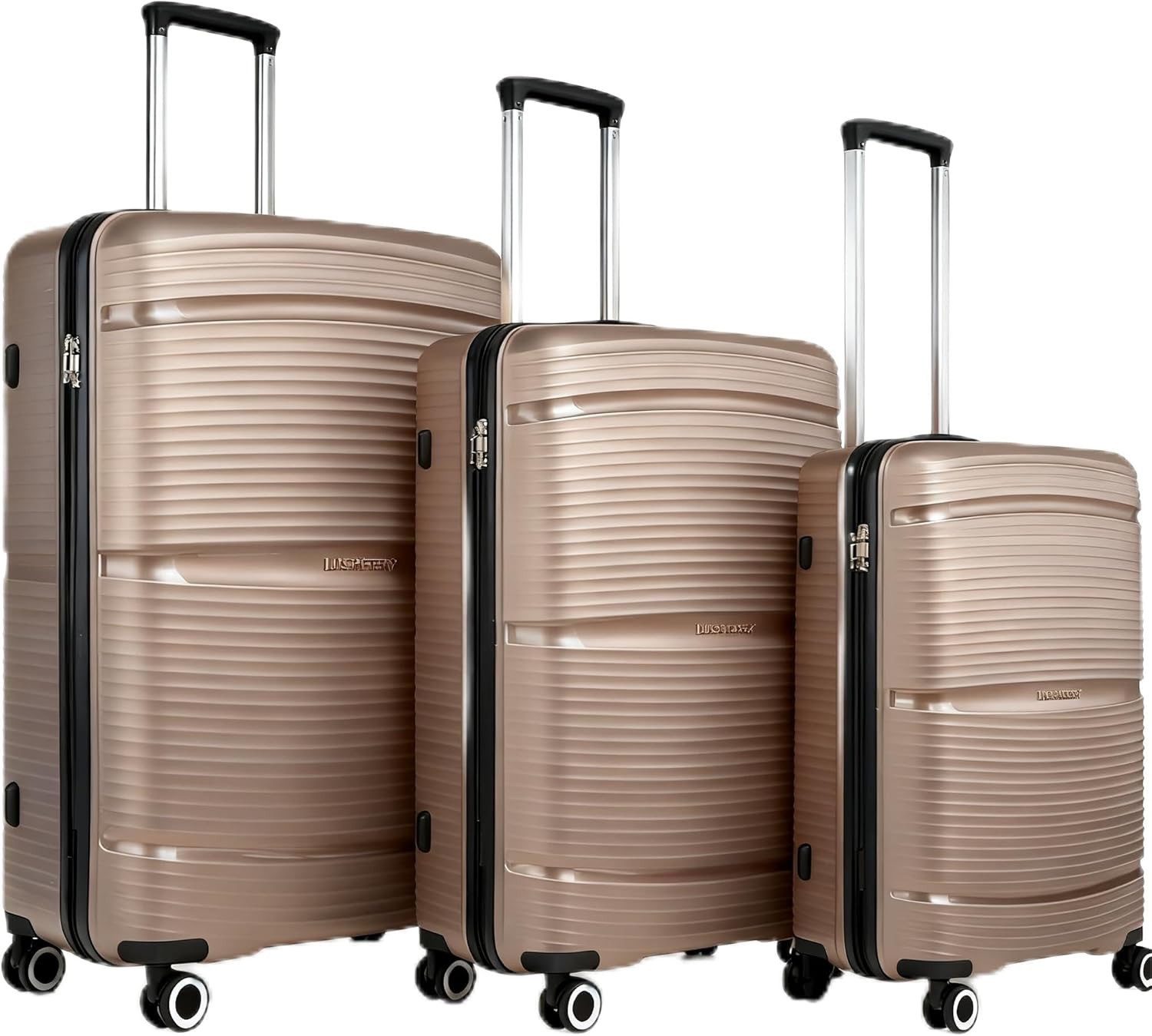 Super Solu Trolleyset Koffer-Set, 3er-Set Hartschalenkoffer aus PP-Kunststo günstig online kaufen