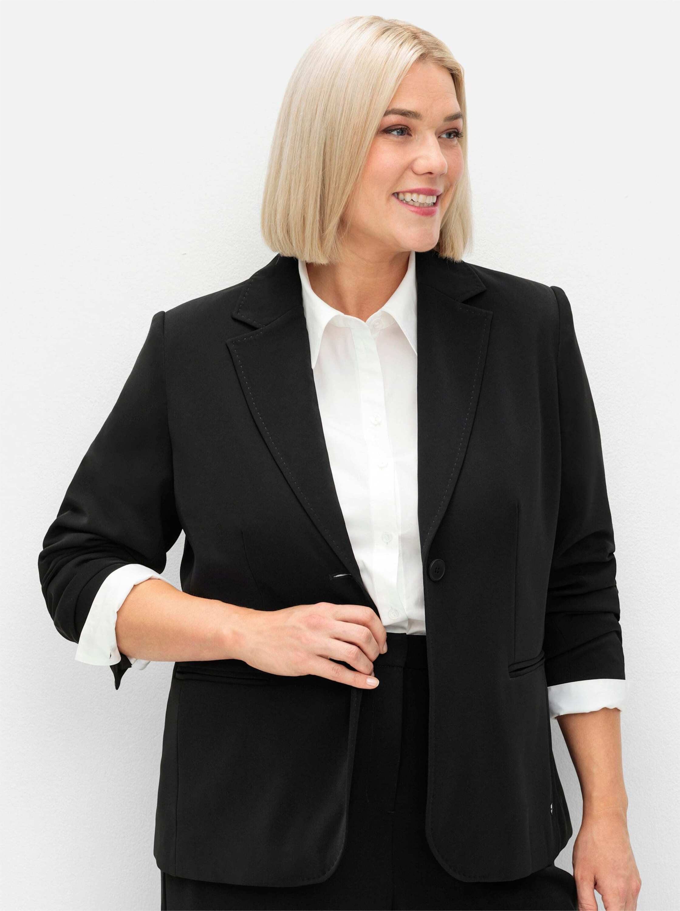 Sheego Blusenblazer Blazer Langarm
