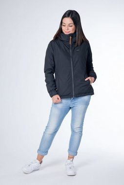 Alife & Kickin Winterjacke NAOMICA BLACK CS Jacket WOMEN mit Kapuze und Stehkragen