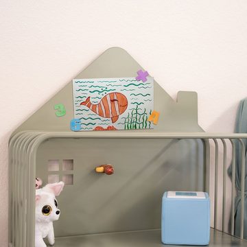 HOME DELUXE Kinderregal TODO S 102 x 61 x 28 cm, inkl. 2 Aufbewahrungsboxen, Rutschfest, Spielzeugregal, Kindermöbel