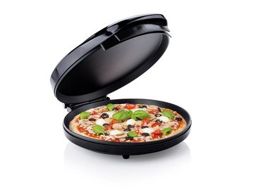 Tristar Elektrische Pizzapfanne, 1450 W, Pizzamaker, Pizzabäcker Tisch Pizzaofen, Ø30cm Flammkuchenofen