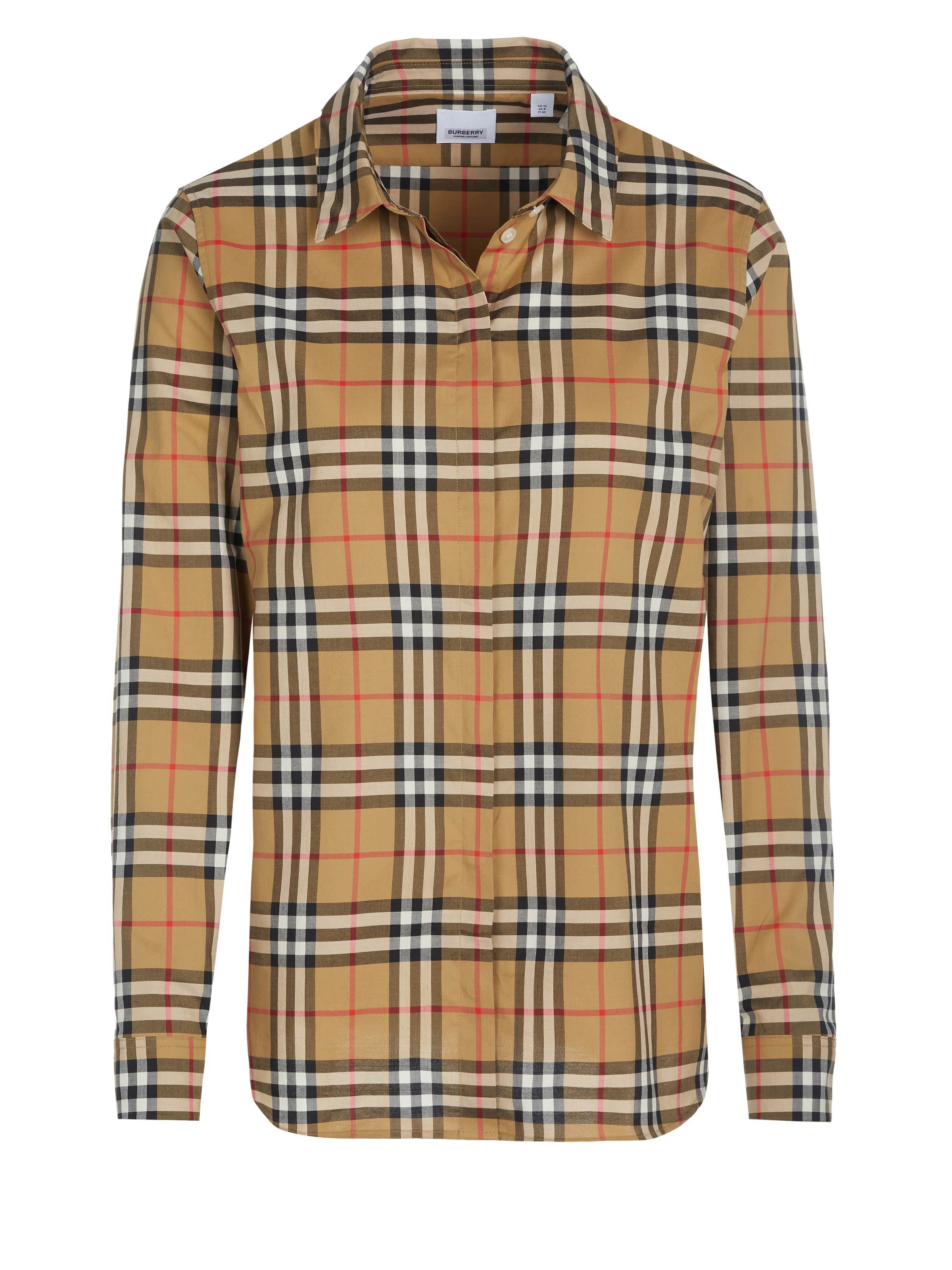 BURBERRY Langarmbluse Burberry Bluse camel