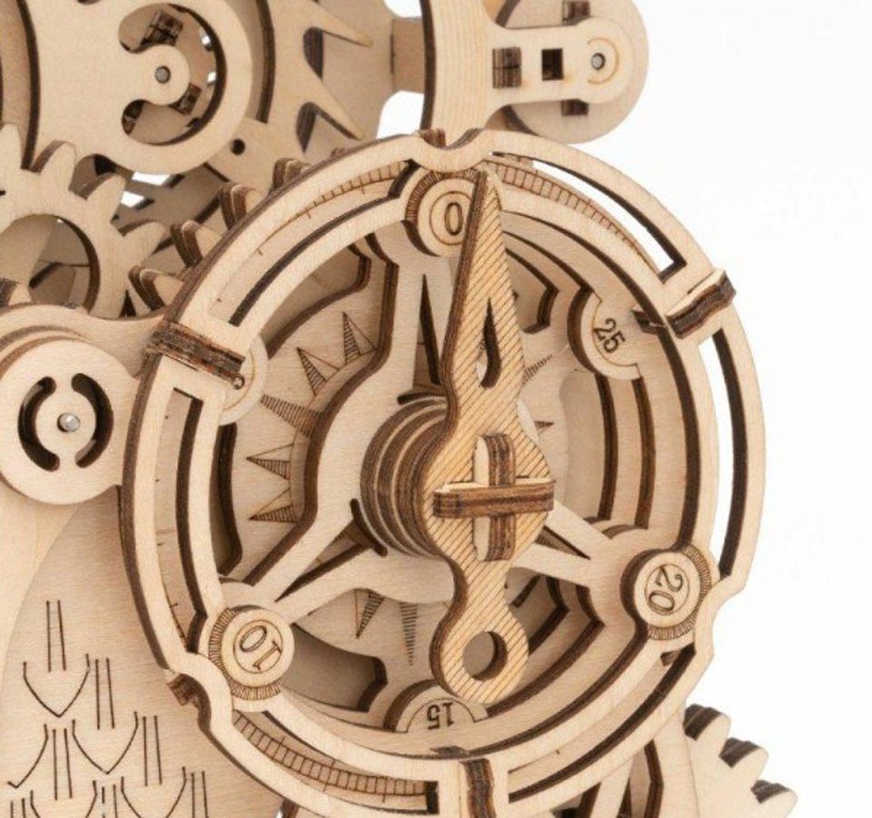 Robotime Modellbausatz Eulen als Pendeluhr aus Holz, (161-tlg)