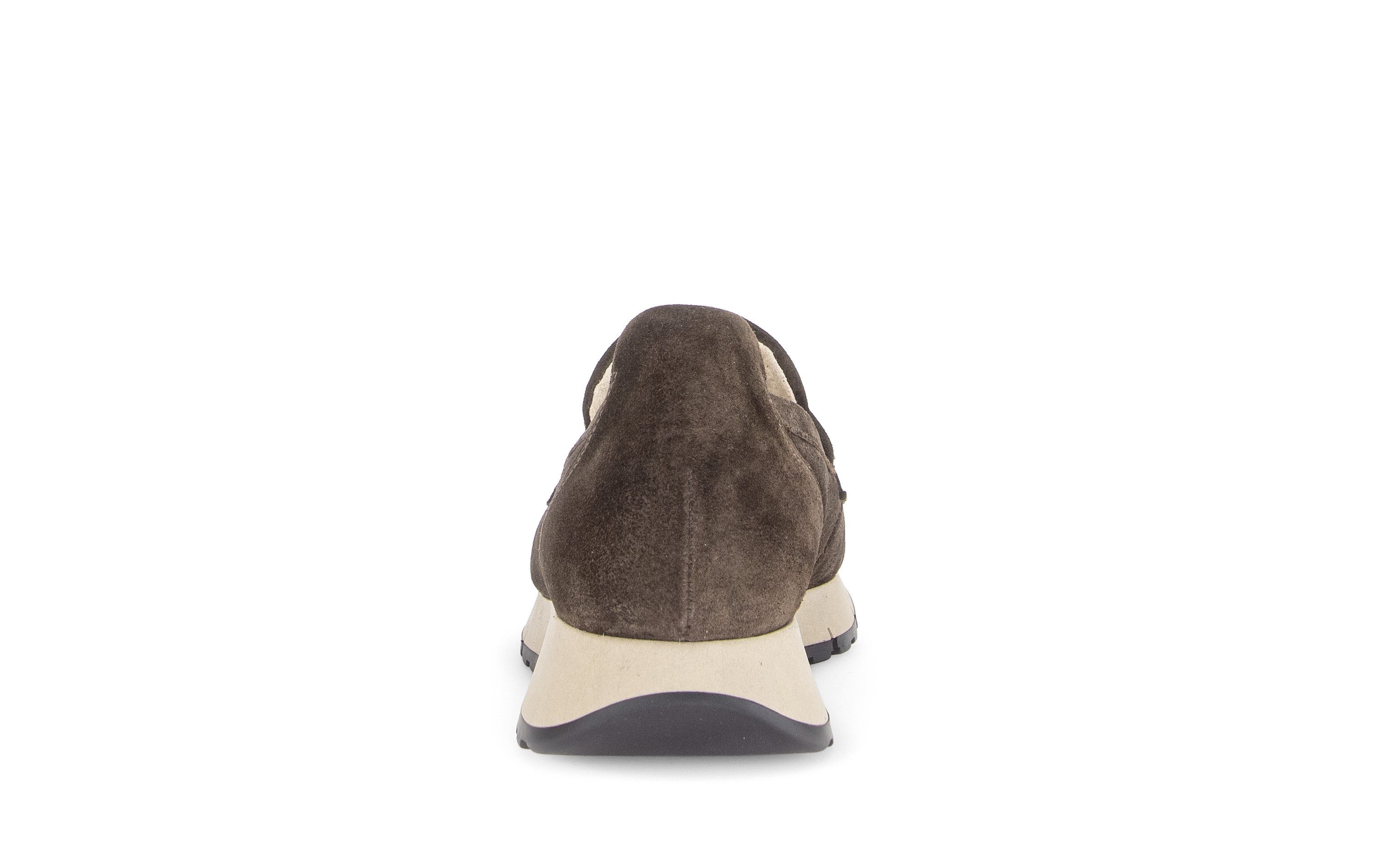 Gabor Slip-On Sneaker Keilabsatz, Slipper mit modischem Zierriegel, G-Weite (weit)