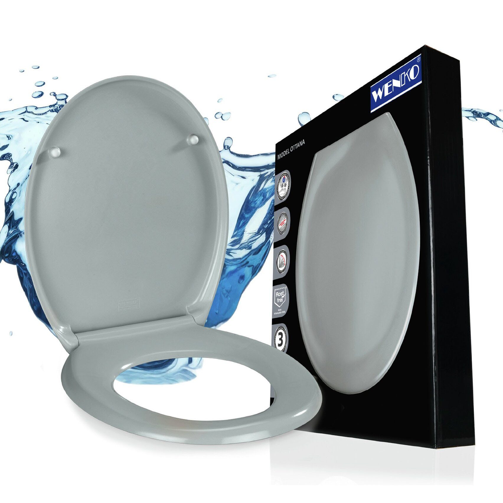 WENKO WC-Sitz Ottana, Mit Absenkautomatik
