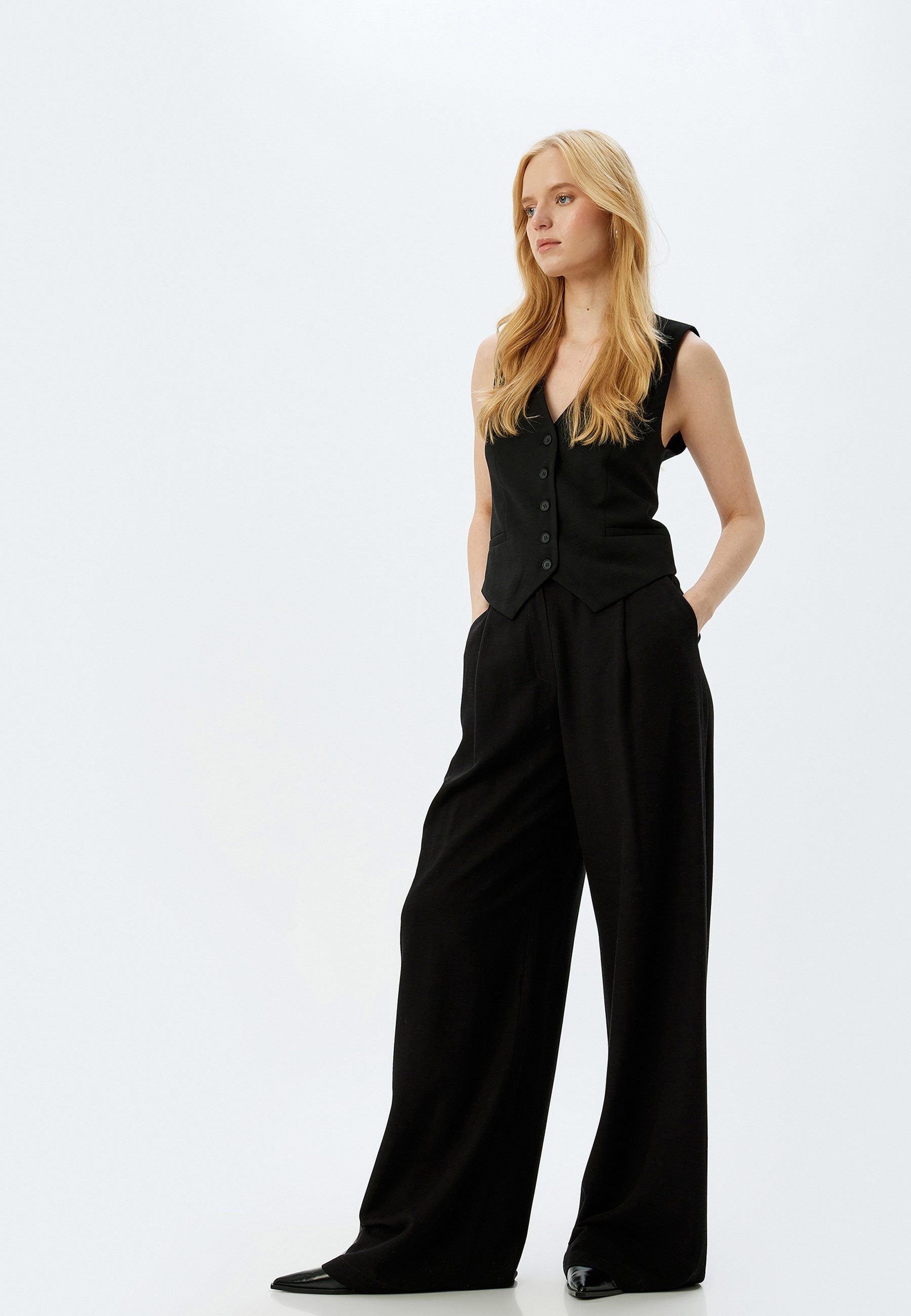 Koton Palazzohose Normale Leibhöhe Wide Leg günstig online kaufen