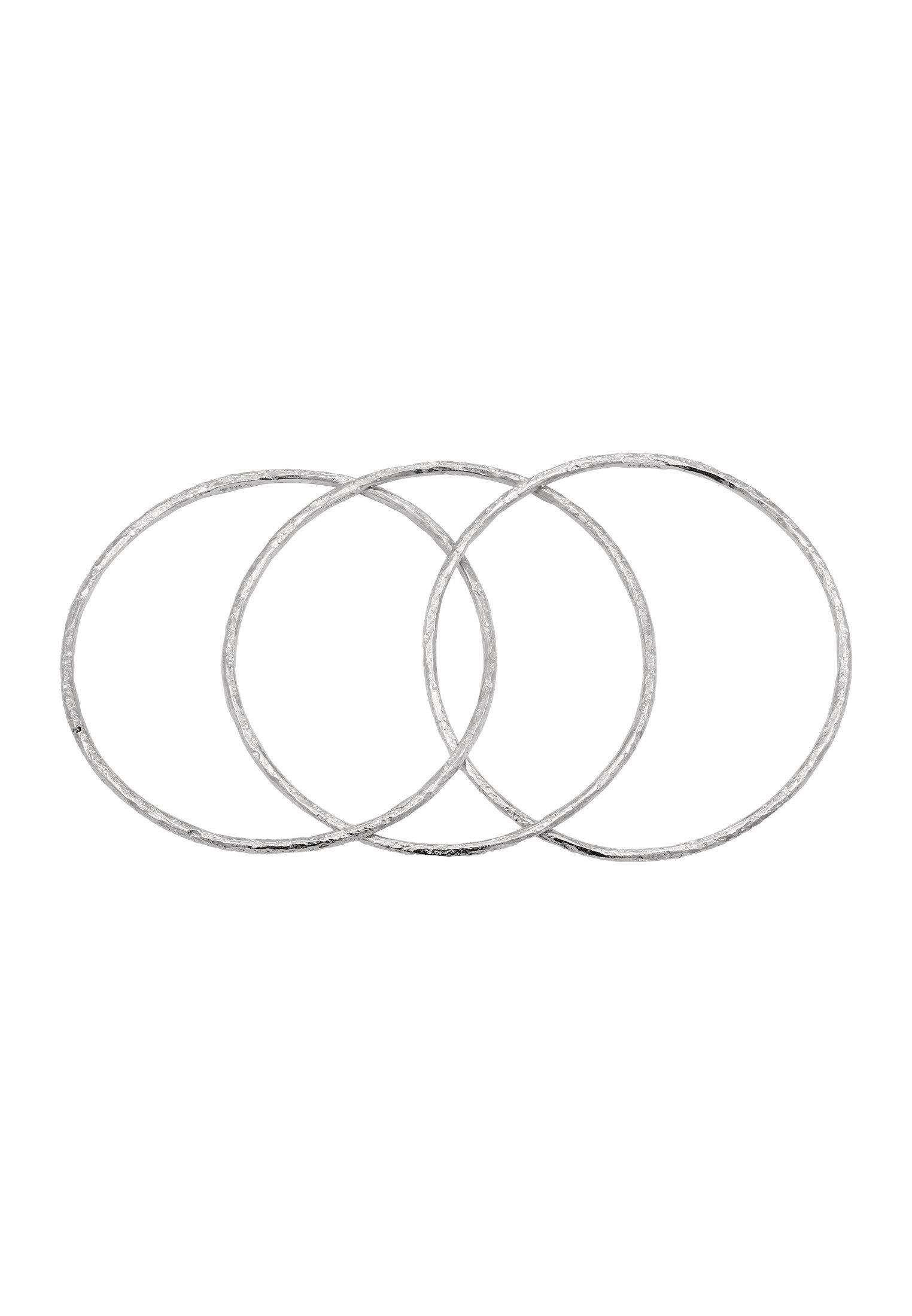 Elli Premium Armreif Armreif Dreifach 925 Sterling Silber (kein Set)