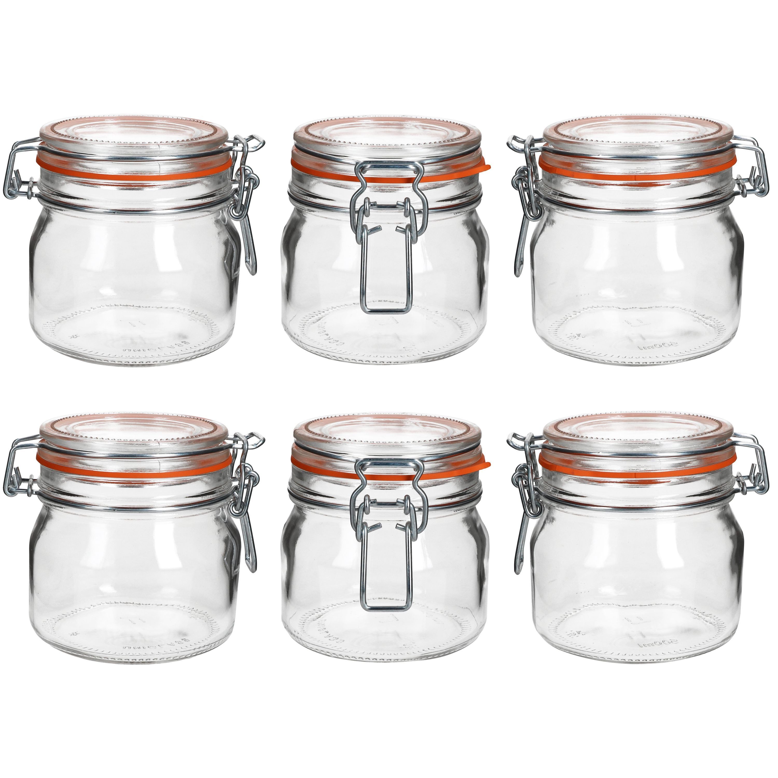 MamboCat Vorratsglas 6er Set Odin Einmachglas 0,5L Bügelverschluss Vorratsglas luftdicht, Glas – Bild 2 von 5