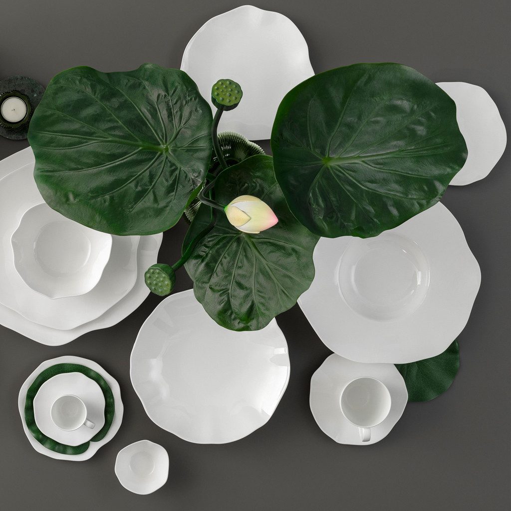 Villeroy & Boch Speiseteller Pura Gourmetteller 32x32x3cm, (1 St), Premium Bone Porcelain, mikrow.- & spülm.sicher, Made in Germany