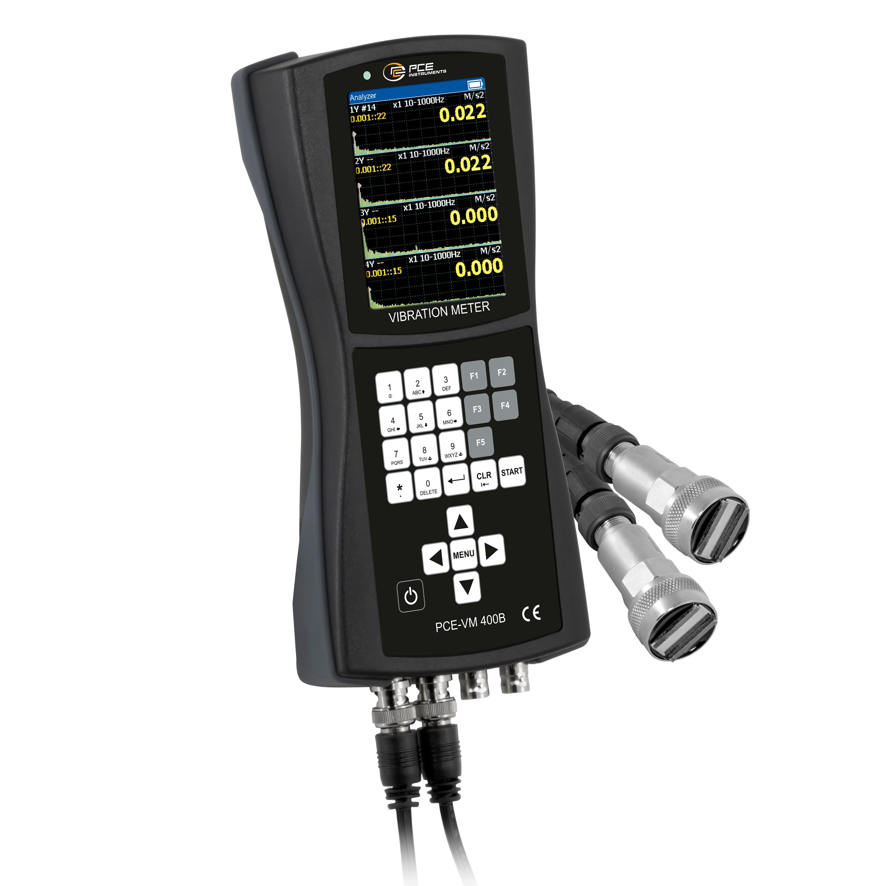 Spannungsprüfer PCE Instruments 4-Kanal Vibrationsmessgerät PCE-VM 400B