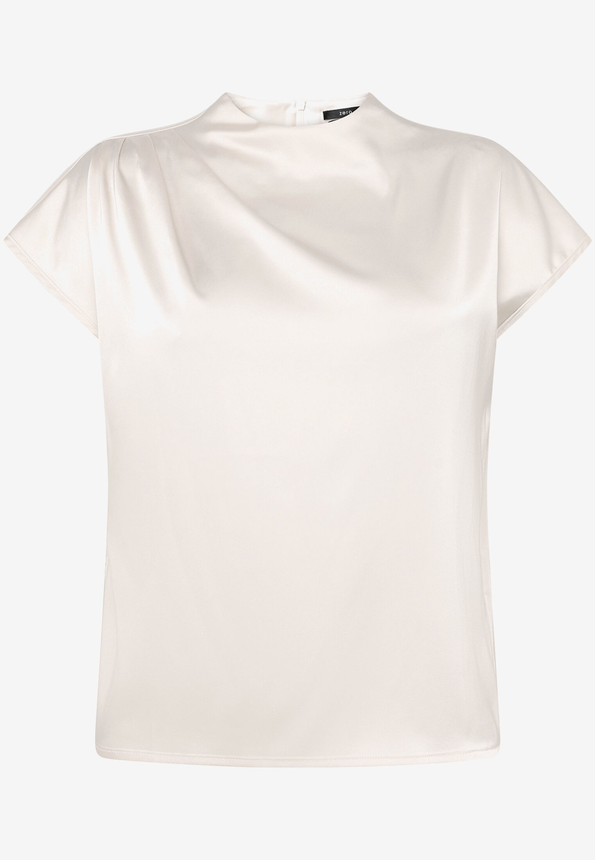 Satinbluse Damen mit Kragen