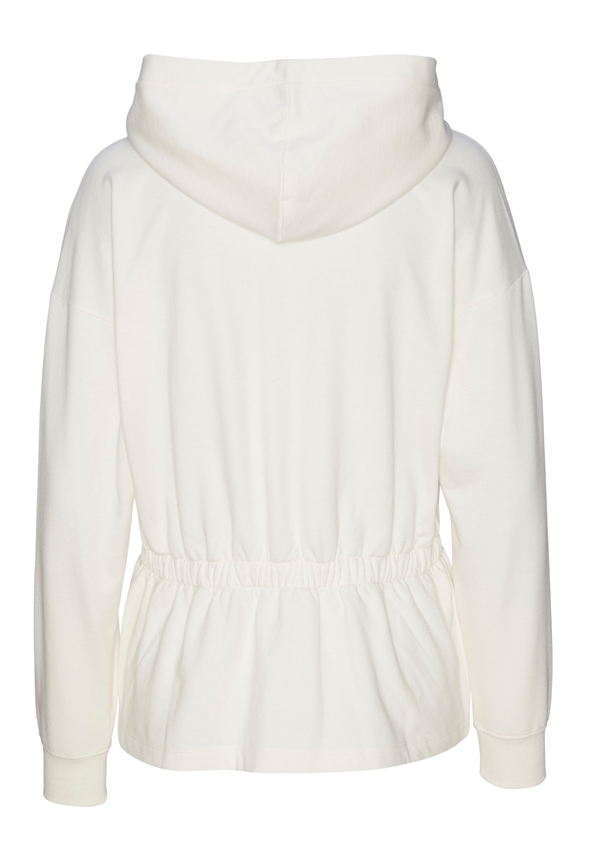 LASCANA Sweatjacke mit Tunnelzug in der Taille, Loungewear