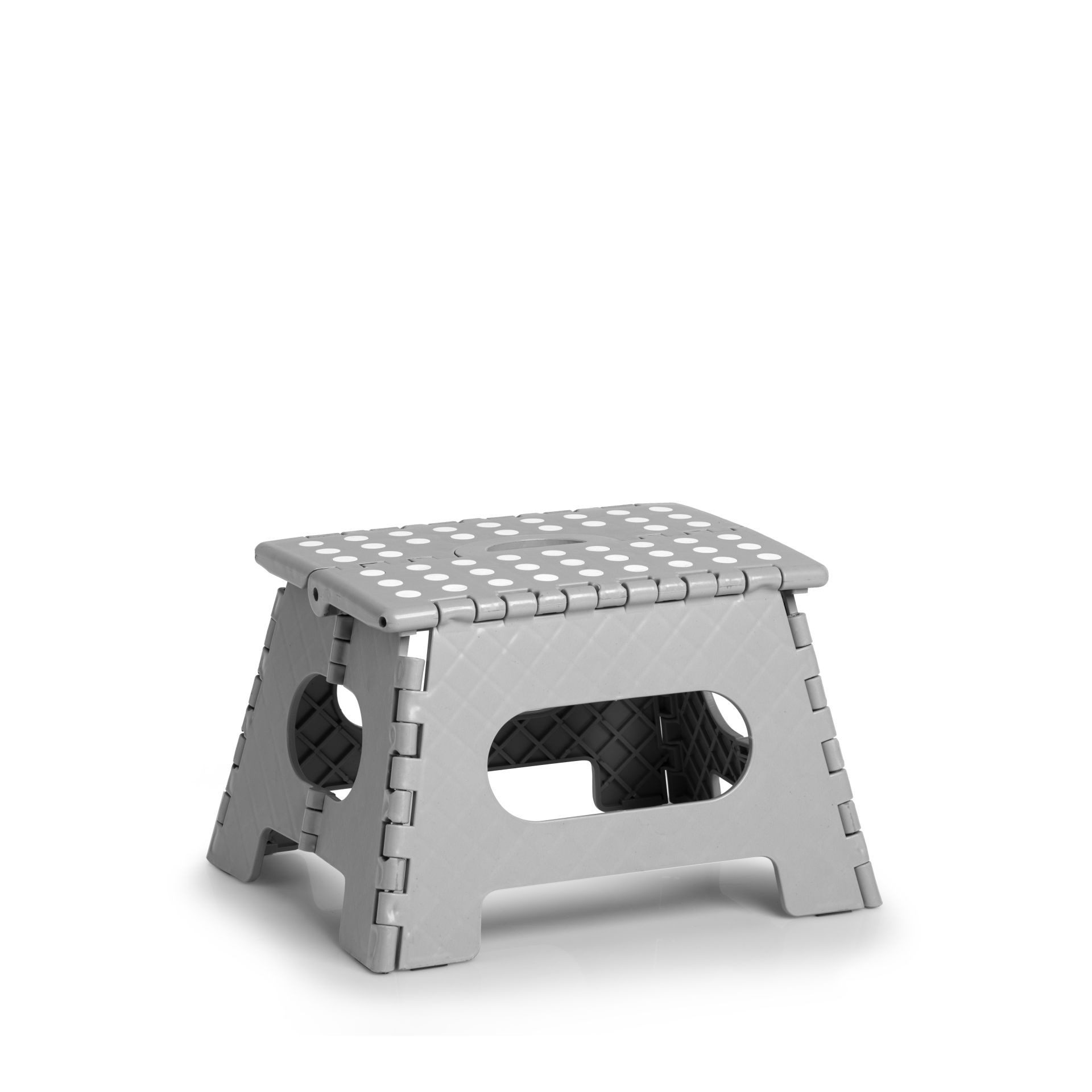 Klapptritt Klappbarer Tritthocker Kunststoff grau 35 x 28 x 22 cm