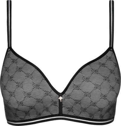 JOOP! Bodywear Soft-BH JOOP! Light Elegance Soft-BH gepaddet light grey melange/black