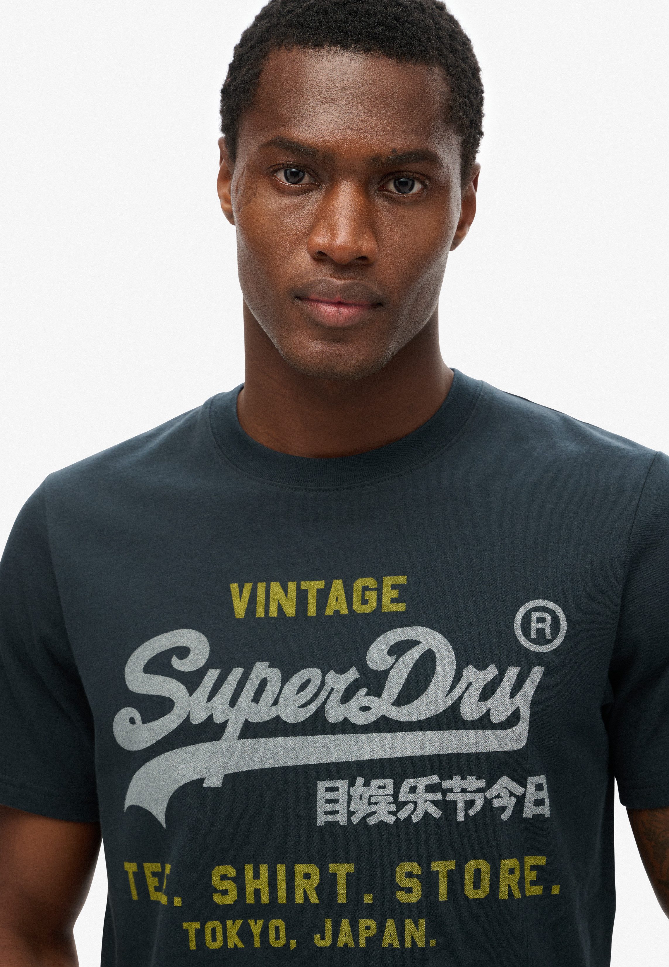 Superdry Rundhalsshirt VL HERITAGE RELAXED TEE günstig online kaufen