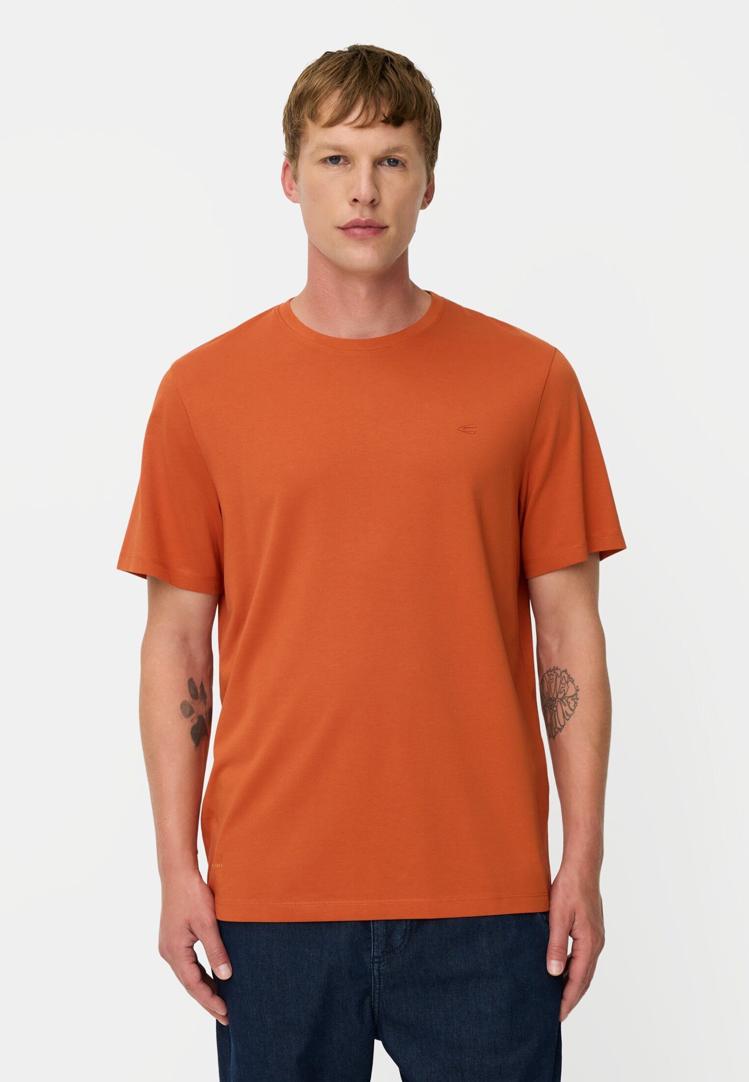 camel active T-Shirt mit 4-Wege-Stretch Kurzarm