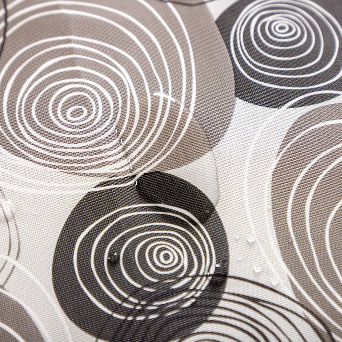 texpot Tischdecke Wachstuch graue Kringel abwischbar Wachstuchtischdecke (1-tlg)