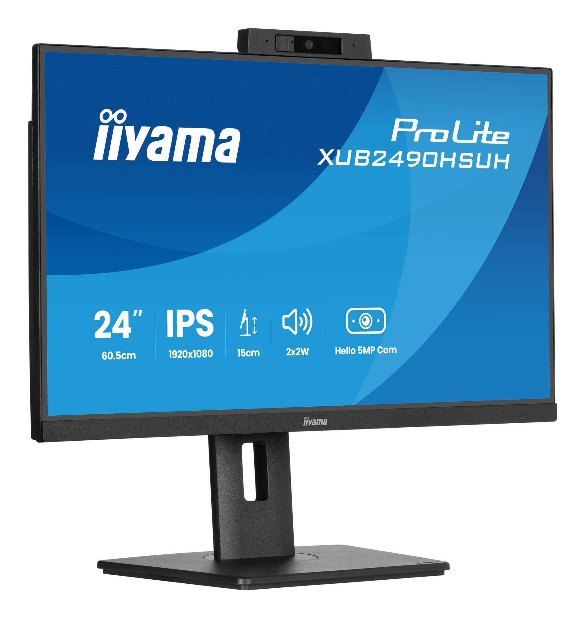 Iiyama XUB2490HSUH-B2 TFT-Monitor (60,5 cm/23.8 ", 1920 x 1080 px, Full HD, 4 ms Reaktionszeit, 100 Hz, LED)