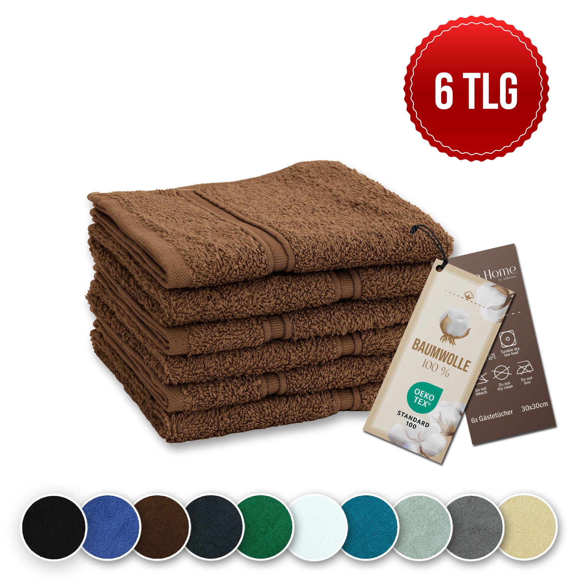Veluna Home Gästehandtücher 30x30 cm Premium günstig online kaufen