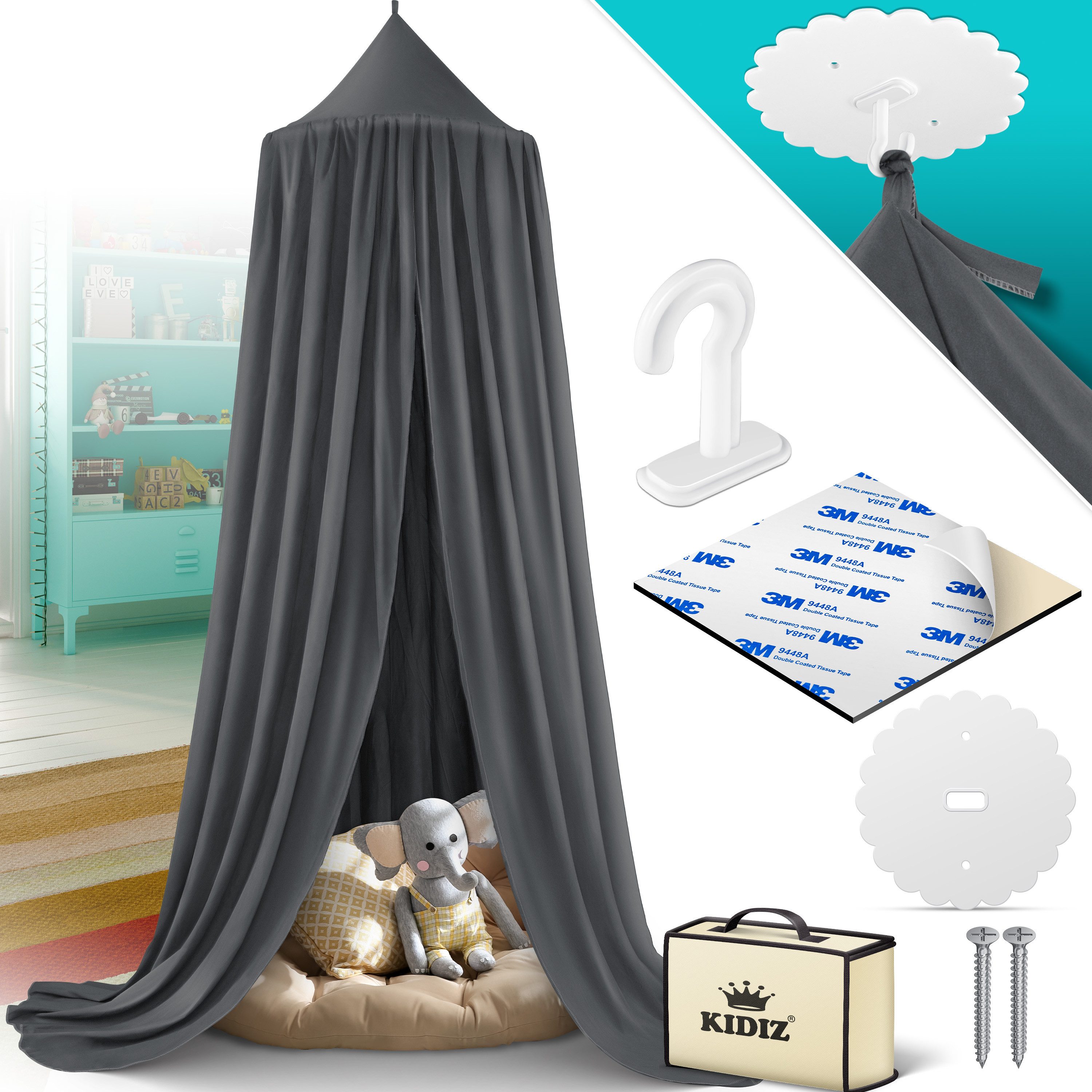 KIDIZ Betthimmel, Baldachin Kinderzimmer Betthimmel babybett für Schlafzimm günstig online kaufen