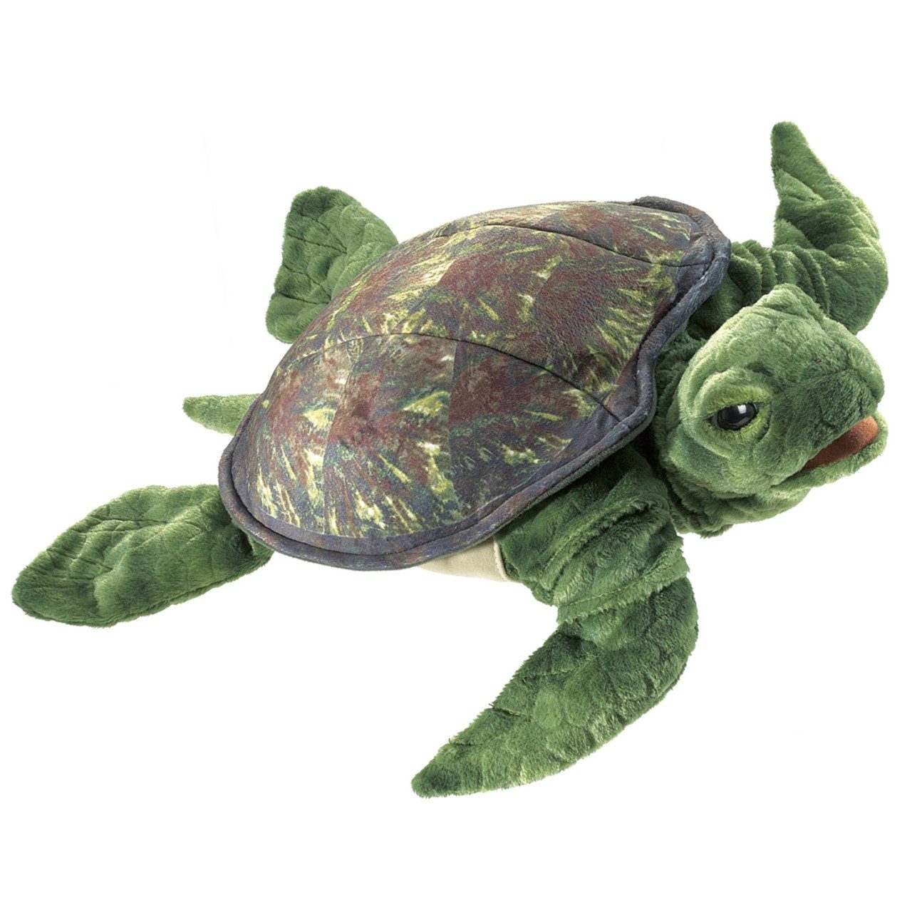 Folkmanis Handpuppen Fingerpuppe Folkmanis Fingerpuppe Meeresschildkröte / Sea Turtle 3036 (Packung)
