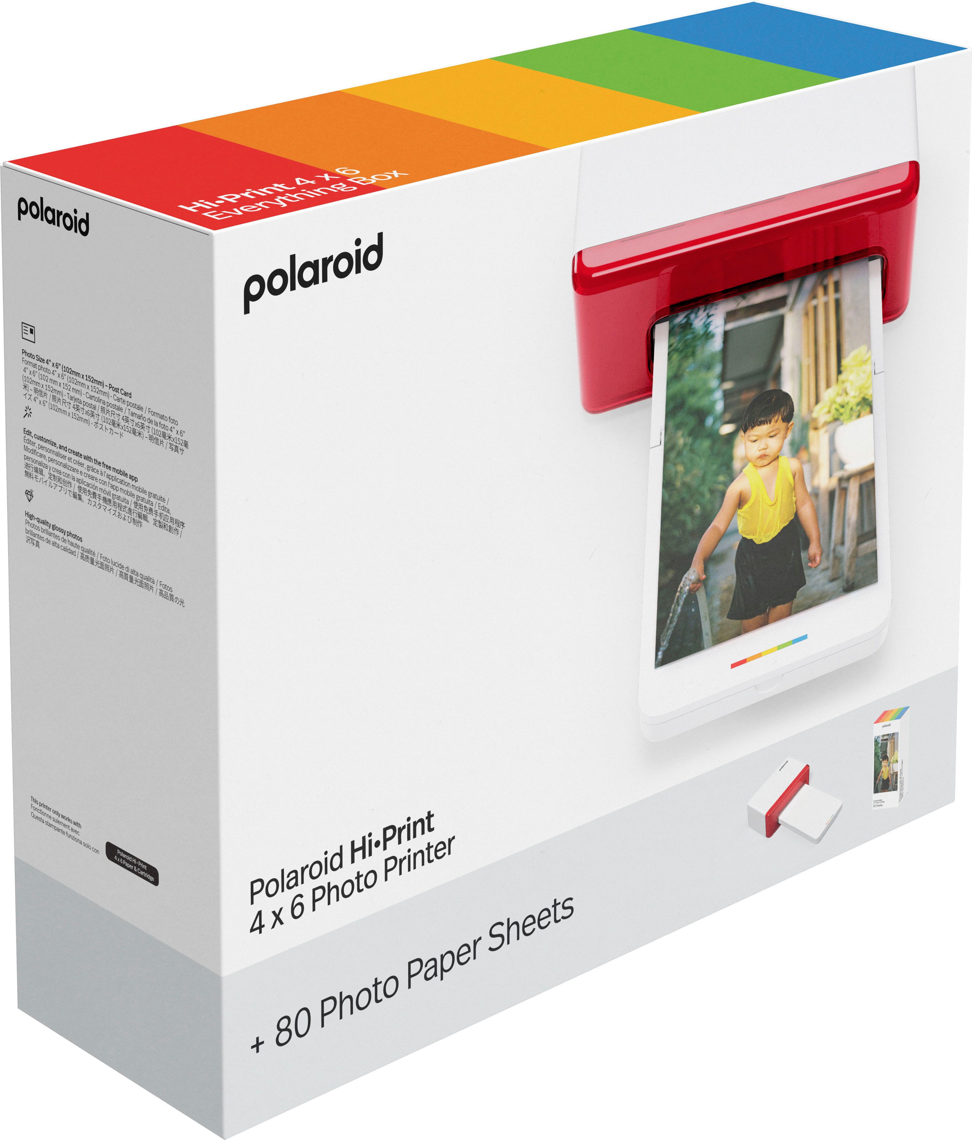 Polaroid Hi Print 4x6 Foto Drucker inkl. Papier Fotodrucker, (Bluetooth)