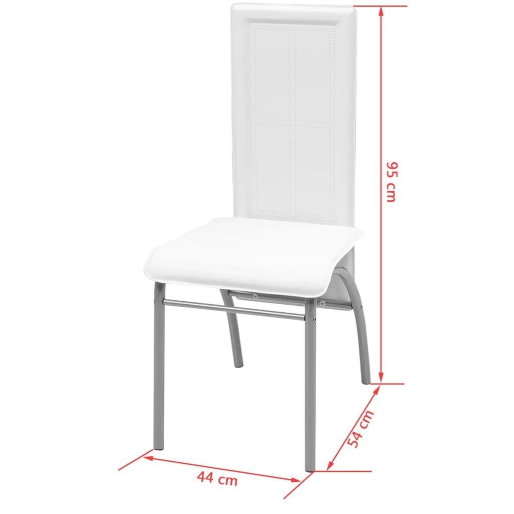 Weiß, Essgruppe vidaXL (7-tlg) Essgruppe Siebenteilige