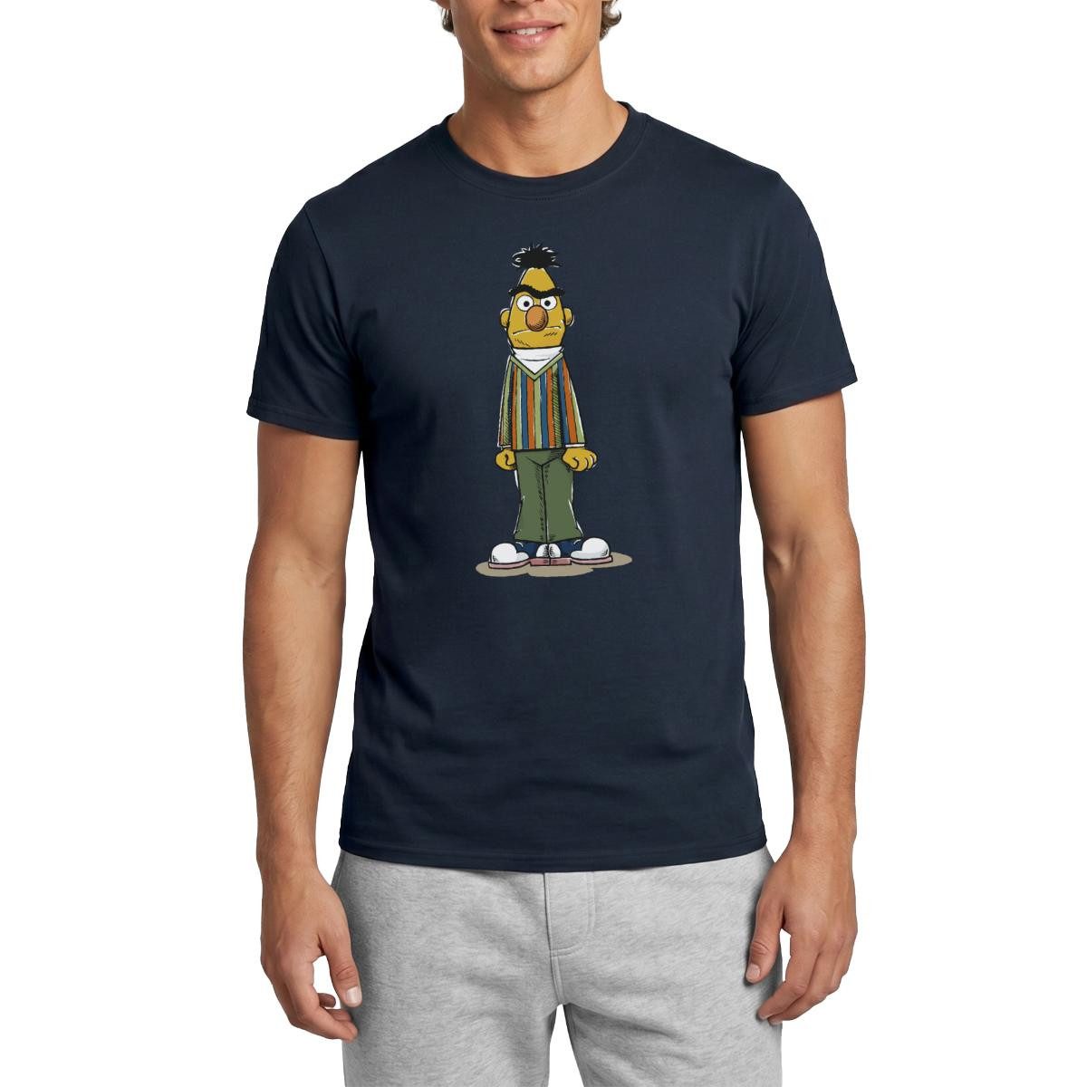 Spreadshirt T-Shirt Sesamstraße Bert wütend Männer T-Shirt (1-tlg)
