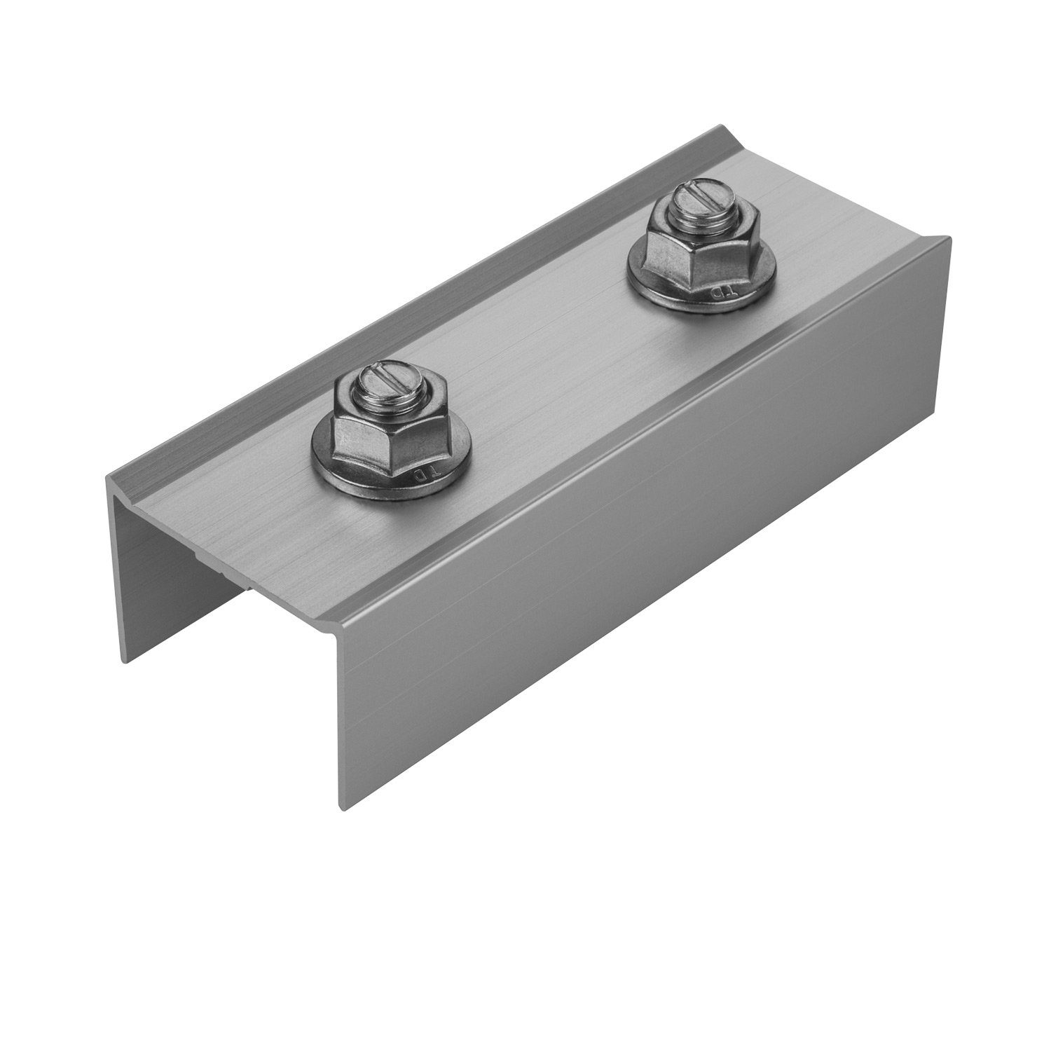 avoltik Wechselrichter PV Solarmodul Montageschiene C-Profilverbinder solar Schienenverbinder, (Profilverbinder mit Schrauben, Profilverbinder mit Schrauben), Profilverbinder mit Schrauben