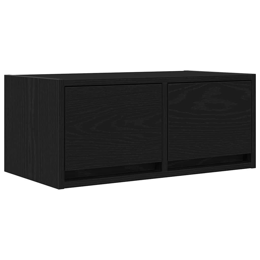 vidaXL TV-Schrank TV-Schrank Schwarz Eichen-Optik 60x31x25,5 cm Holzwerkstoff (1-St)
