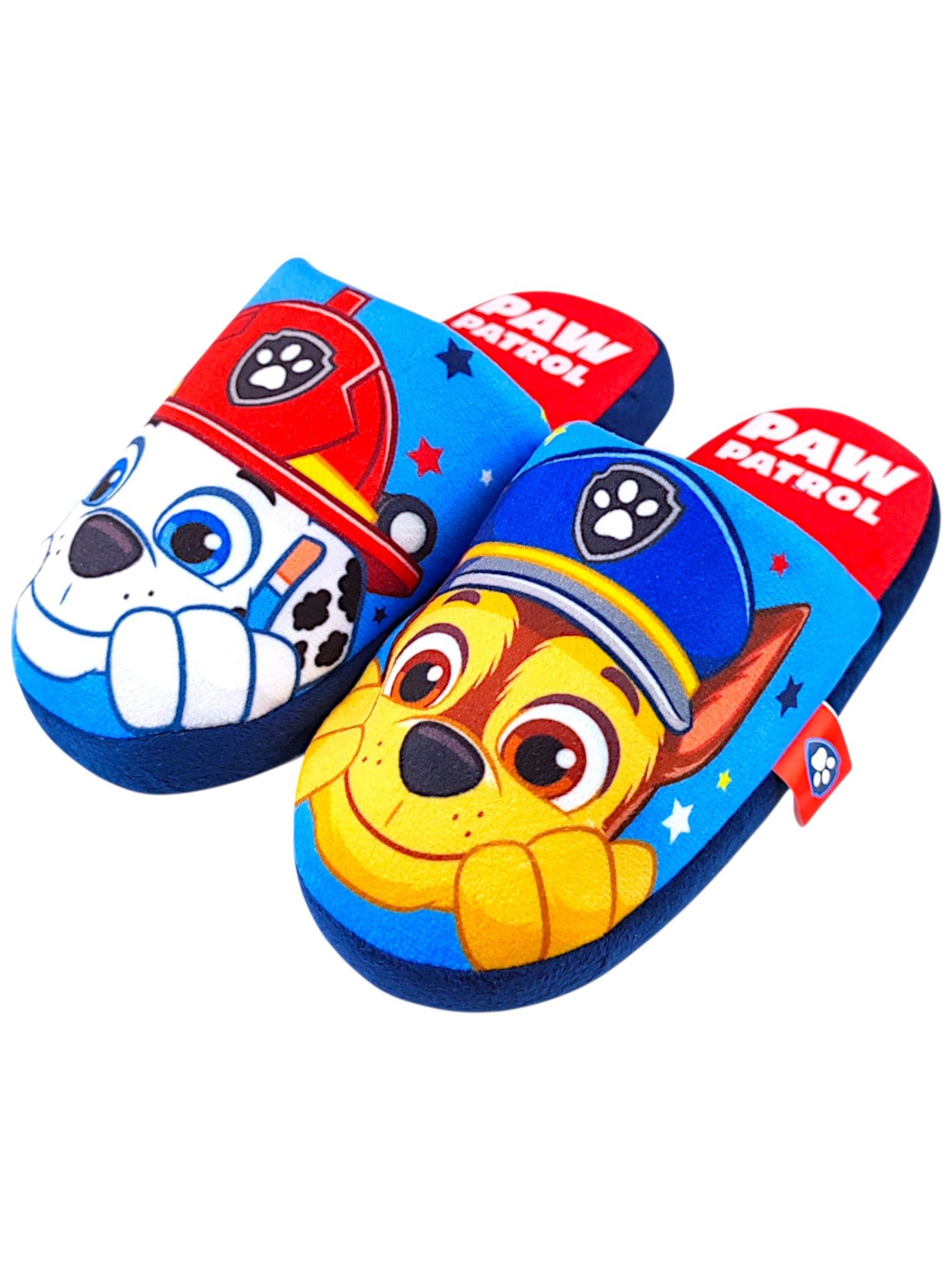 PAW PATROL Chase & Marshall Hausschuh Jungen Slipper Pantoffeln Gr. 26 - 33